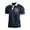 Navy, variant on Yiaimeir Men's Three Button Printed Lapel Short Sleeve T-Shirt Top Streetwear,Size M-3XL