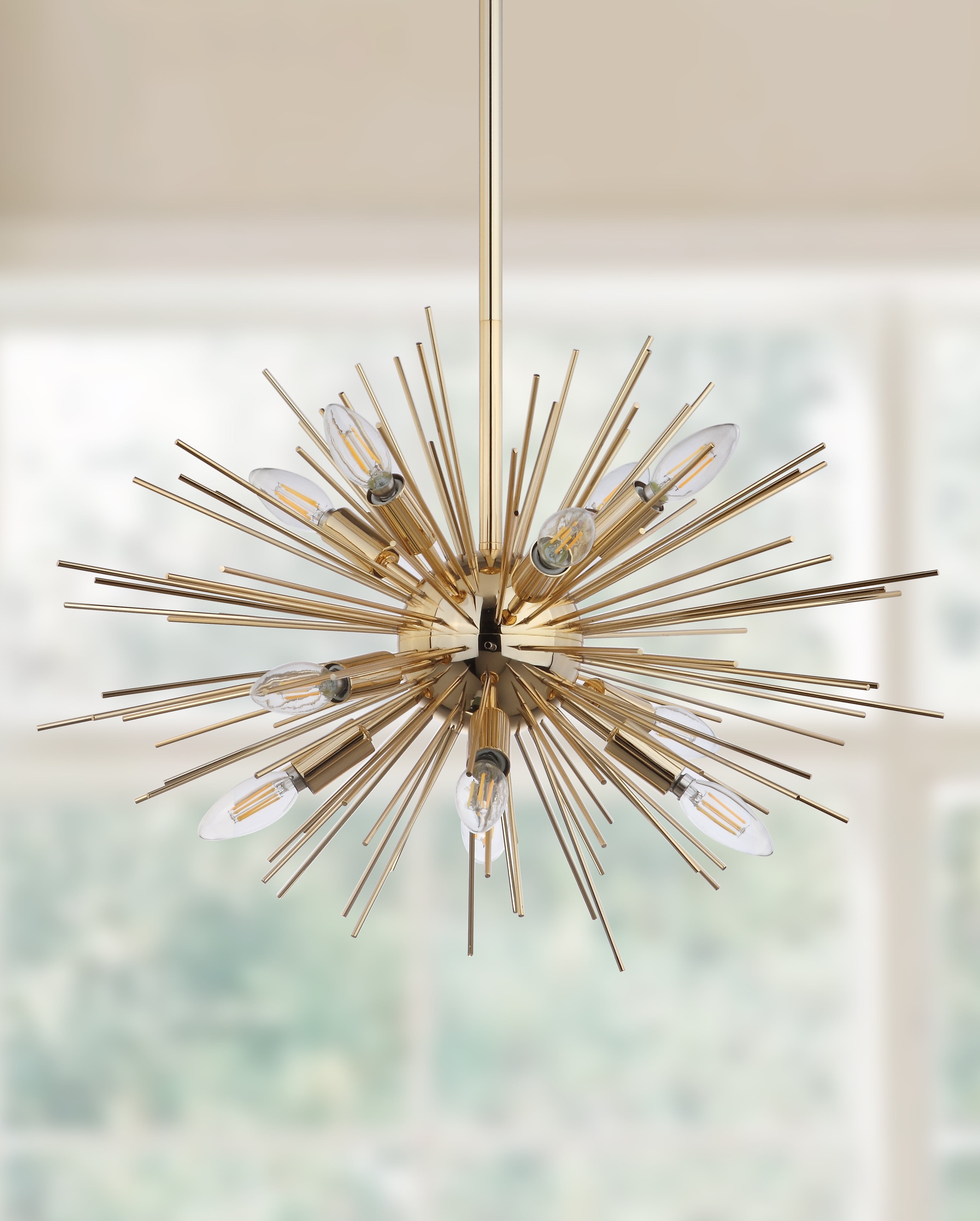 Safavieh Za Modern Glam Spiked Pendant Gold