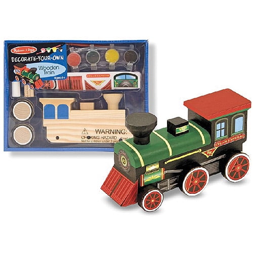 Melissa & Doug Decorate-Your-Own Wooden Train Craft Kit 