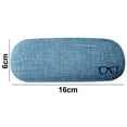 thumbnail image 2 of Hard Shell Eyeglasses Case, Portable Protective Glasses Cover Eyeglass Holder Box with Cleaning Cloth for Men Women,blue, 2 of 5