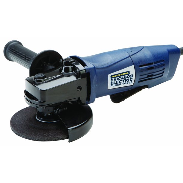 Chicago Electric 4 1 2 In 6 Amp Heavy Duty Paddle Switch Angle Grinder 65519