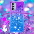 thumbnail image 4 of Funda para OnePlus Nord N200 5G Brillantina Líquida Divertida Reluciente y con Cristales en Movimiento Cuerpo Cruzado con Cordón Ajustable, 4 of 5