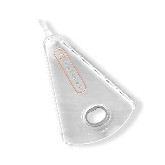 Naiovety Abridor de latas Herramienta de apertura de tarro de mermelada antideslizante Removedor de tapa de botella de bebida Gadget de cocina de forma Cocina y Comedor transparente Naiovety HA011011-03