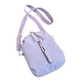 thumbnail image 3 of Bolso de hombro para mujer, bolso de viaje con cremallera, bolso de mano ligero para mujer Púrpura, 3 of 9