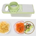 thumbnail image 5 of Yajisi Multifunctional Vegetable Cutter, Rustproof Stainless Steel Veggie Potato Garlic Chopper with 3 Blades & Storage Box (Non-Magnetic) for Home Kitchen Restaurant, 11.02 x 4.72 x 4.33 in, 5 of 8