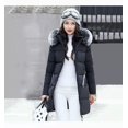 thumbnail image 2 of Chaqueta De Mujer De Algodón Cálido Con Cuello De Piel Moda, 2 of 8
