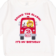 thumbnail image 3 of Inktastic Fire Truck 3rd Birthday Boy Toddler Sweatshirt, 3 of 4