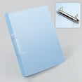 thumbnail image 2 of Clearance on Sale 12.17x9.96IN File Folders Ring Binder Binder Cover Clean Transparent Soft PVC, Round Ring Office Supplies, Binder for Schools, Document and Contract Folder - Clear Blue, 2 of 5