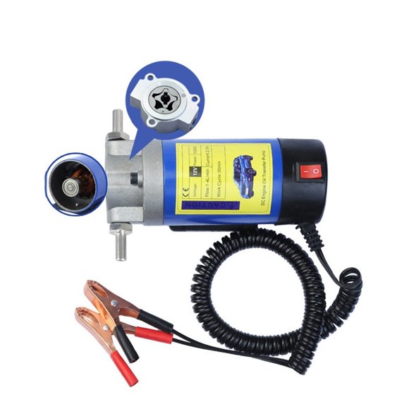 Portable Oil Transfer Pump 1-4L/min 12V/24v Extractor Fluid Suction Electric Change Fuel Pump Siphon Tool for Car Motorcycles Boats ,Easy to Use