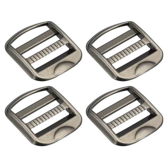 Metal Ladder Buckle Slider, 4 Pack 25mm(1") Inner Width, Vintage Silver