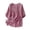 Pink, variant on Fesfesfes T-Shirts for Womens Color Casual Loose Fashion T-ShirtFive Cent Sleeve Button Tops Cotton And Linen Blouse Tops for Women XL(US:10)