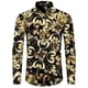 thumbnail image 4 of Camisa de manga larga con estampado 3D de cadena de flores doradas de lujo 2024 para hombre, ropa informal de diseñador para hombre, camisas con botones de solapa, 4 of 5