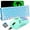 blue switch White- M5 Green, variant on AK33 Gaming Keyboard and Mouse Combo, 82 Key Backlight Mechanical Gaming Keyboard,65G Lightweight Honeycomb Mouse with 12000DPI Programmable, Mouse Pad for PC Gamer -White/Green