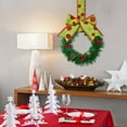 thumbnail image 2 of 6 Piece Christmas Cabinet Wreath Set, Mini Wreaths With Ribbon Bow, Pinecones, And Red Berries, For Kitchen Cabinet Knobs And Small Window Decor, Festive Holiday Accents For Drawers, 2 of 6
