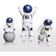 thumbnail image 2 of Figura de astronauta de 7 piezas, figura de astronauta azul, juguete, adornos de escritorio, resina, espacio exterior, cumpleaños, magdalena, astronauta para fiesta de niños, 2 of 5