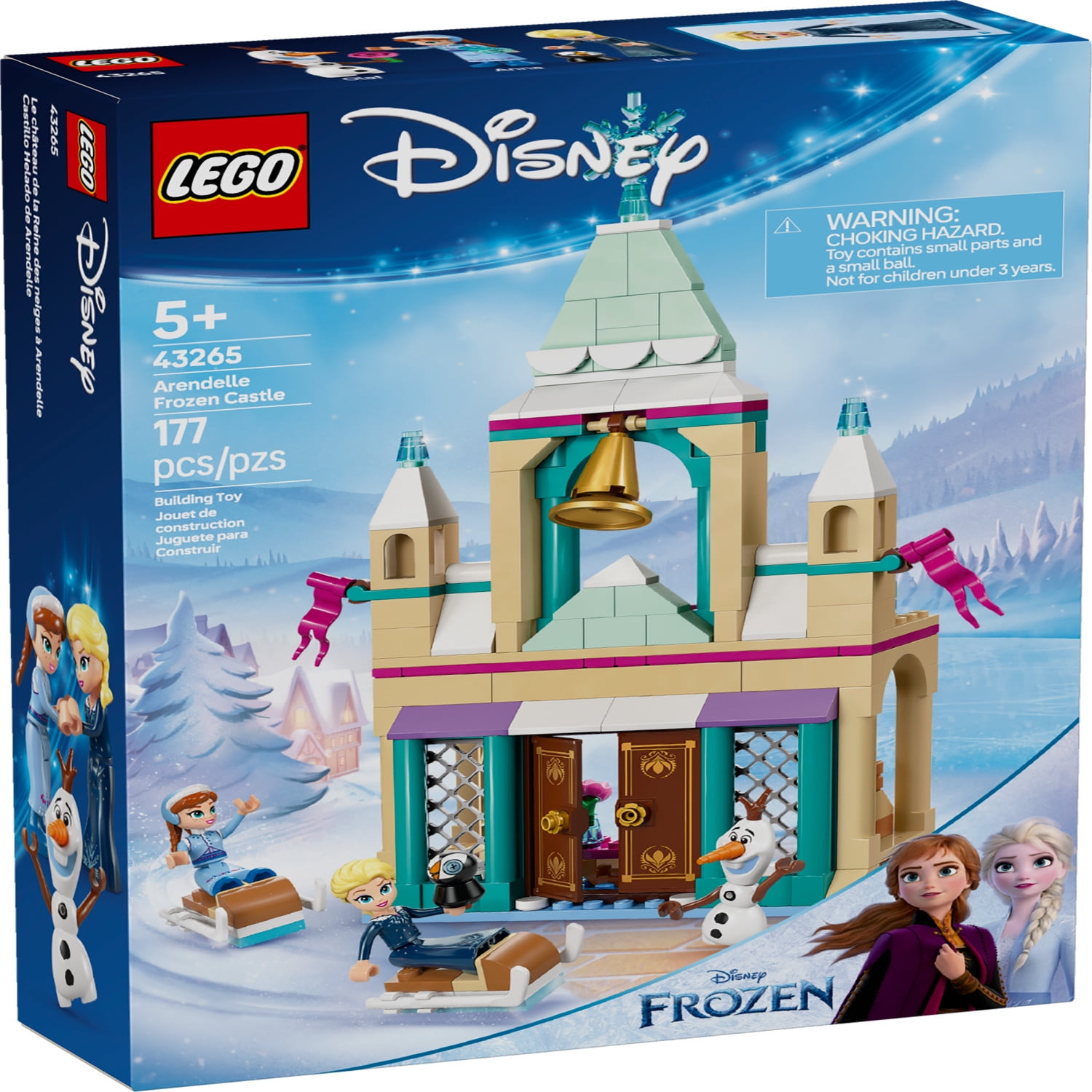 LEGO Disney Frozen: Arendelle Frozen Castle  Building Playset for Kids, Girls & Boys, Ages 5+  Froze(图3)