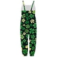 thumbnail image 4 of Tiijoy Girls' St. Patrick's Day Overalls Cute Kids Soft Romper with Pocket, Sizes 1-6, 4 of 4