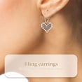 thumbnail image 4 of ADDHAT 1Par Aretes Dorados Con Para Mujer Perfectos En Fiestas, 4 of 8