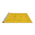 thumbnail image 2 of Ahgly Company Machine Washable Indoor Round Oriental Yellow Traditional Area Rugs, 7' Round, 2 of 4