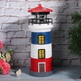 thumbnail image 3 of Solar Lighthouse, LED Solar Power Lighthouse Statue Rotating Outdoor Light Garden Yard Lawn Craft Ornament, 3 of 7