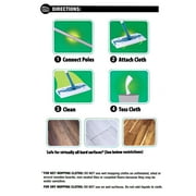 Great Value Wet & Dry Mop Sweeper Kit, (1 Mop Kit, 10 Pad Refills)