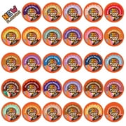 Flavored Coffee in Single Serve Coffee Pods - Flavor Coffee Variety Pack for Keurig K Cups Machine from Crazy Cups, 30 Count