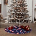 thumbnail image 4 of Rateoe American Stars Pattern Christmas Tree Skirt with Ties , Christmas Tree Decorations, Farmhouse Christmas Decor Xmas Holiday Decorations-30", 4 of 6