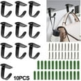thumbnail image 4 of 10pc Stainless Steel Ceiling Wall Hanging Hooks Towel Coat Hooks Home Ceiling Mounting Hardware Storage Holder, 4 of 5