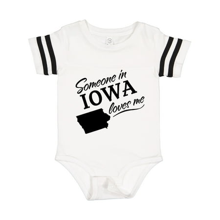 

Inktastic Someone in Iowa Loves Me Gift Baby Boy or Baby Girl Bodysuit