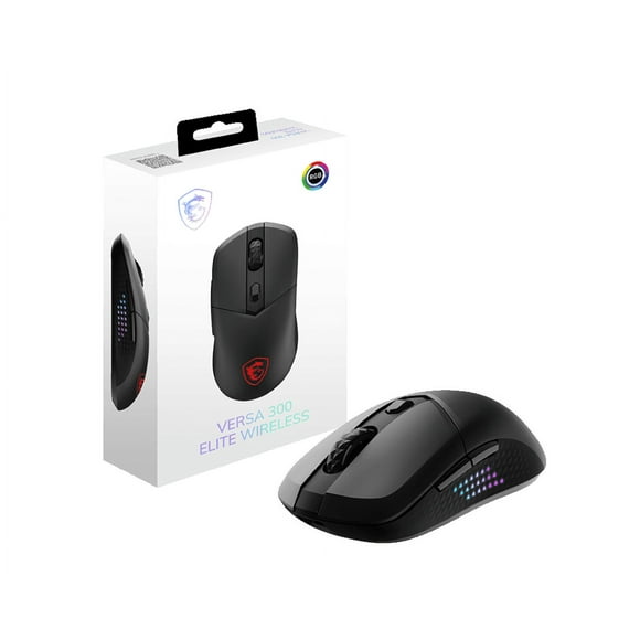 MSI VERSA 300 ELITE Wireless Gaming Mouse w/ Bluetooth, Black