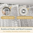 Shower Curtain Liner, 72""x72"", HeavyDuty, Mold/Mildew