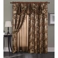 thumbnail image 1 of Juego de 2 paneles Glory Rugs Jacquard de lujo para ventanas, color marrón, 140 x 213 cm, 1 of 5
