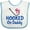 White and Blue, variant on Inktastic Fishing Hooked on Daddy Boys or Girls Baby Bib