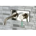 thumbnail image 4 of Kingston Brass KS8118DKL Kaiser Single-Handle Wall Mount Bathroom Faucet, Brushed Nickel, 4 of 5