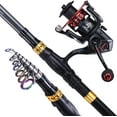 thumbnail image 2 of Sougayilang Telescopic Fishing Rod and Spinning Reel Combos - Fishing Carrier Bag - Novice Full Kit, 2 of 8