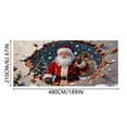 thumbnail image 2 of Christmas Garage Door Banner 16x7ft Large, Outdoor Holiday Decor with Grommets for 2 Car Garage, Fence, Porch and Events, 2 of 5