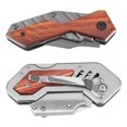 thumbnail image 4 of Performance Tool Utility Knife W9373 Foldable; Red hardwood And Anodized Aluminum Handle; With Reusable EVA Foam Storage Tray, 4 of 4