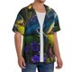 thumbnail image 2 of Fotbe Cute Blue Frog Camisa Estampada de Manga Corta para Hombre, Casual de Verano, Estilo Playero, Sin Arrugas-XX-Large, 2 of 5
