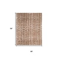 thumbnail image 5 of 5' X 8' Brown And Tan Chevron Area Rug, 5 of 5