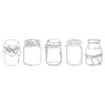 thumbnail image 1 of Transparent Sticker Package Bottle Dried Flower Hand Account Sticker Transparent Bookmark Glass Bottle Sticker Decoration, 1 of 1