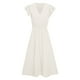 thumbnail image 5 of Vestido informal de mujer con cuello en V y cintura lisa - Tejido de poliéster - Estilo fresco - Tallas S-XL, 5 of 6