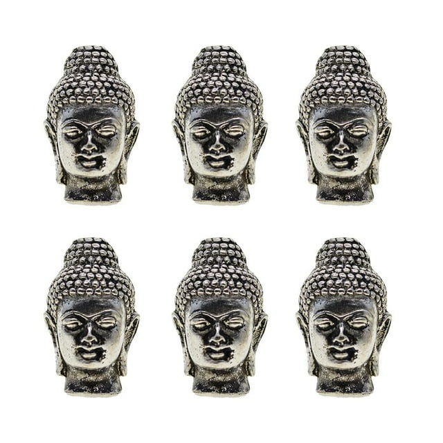 6 Grandes de Buda Sueltas para Abalorios, Accesorios para Collares, Fabricación de Joyas