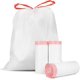thumbnail image 1 of Bolsas de basura de 15 galones con cordón – (102 unidades) ultra grandes, bolsas de basura de plástico resistentes para el hogar, cocina, oficina, césped, comercial, 1 of 4