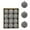 Gray, variant on Christmas Balls Flocking Boxed Christmas Tree Pendant Plastic Painted Velvet Holiday Decorations(12pcs/3.15In),Brown