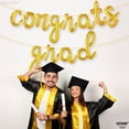 thumbnail image 2 of KatchOn, Gold Congrats Grad Balloons - Script, 16 Inch | Congratulations Balloon for Graduation Decorations 2026,2026 graduation party decorations | Graduation Balloons, Grad Party Decorations, 2 of 6