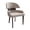Taupe, variant on LeisureMod Modern Dining Chairs – Leather Seat with Curved Open Back & Rubberwood Legs, Contemporary Kitchen Side Chairs, Ethos Collection in White