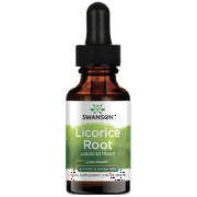 Swanson Licorice Root Liquid Extract (Alcohol and Sugar-Free) 1 fl oz Liquid