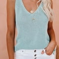 thumbnail image 3 of Mittory Womens Summer Sleeveless V Neck Sweater Vest Fall Knitted Loose Cami Tank Tops, 3 of 6