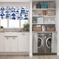 thumbnail image 5 of LALILO Kitchen Curtain Valance Nautical Sea Anchor Boat Life Rod Pocket Window Curtain 52"x 18" Set of 2, 5 of 5