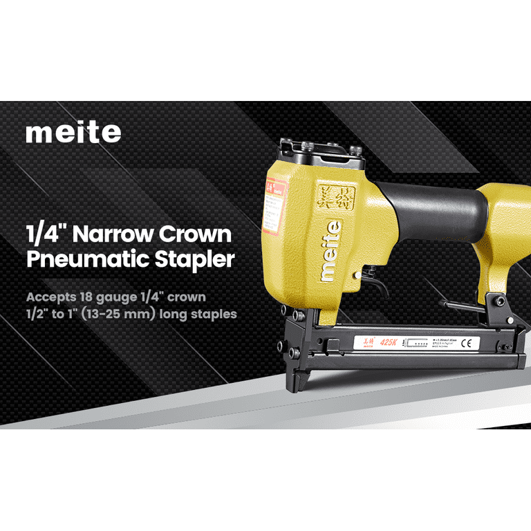 meite 18 Gauge 1/4-Inch Narrow Crown Staples, 3/4-Inch Length Heavy meite 18 Gauge 1/4-Inch Narrow Crown Staples, 3/4-Inch Length Heavy